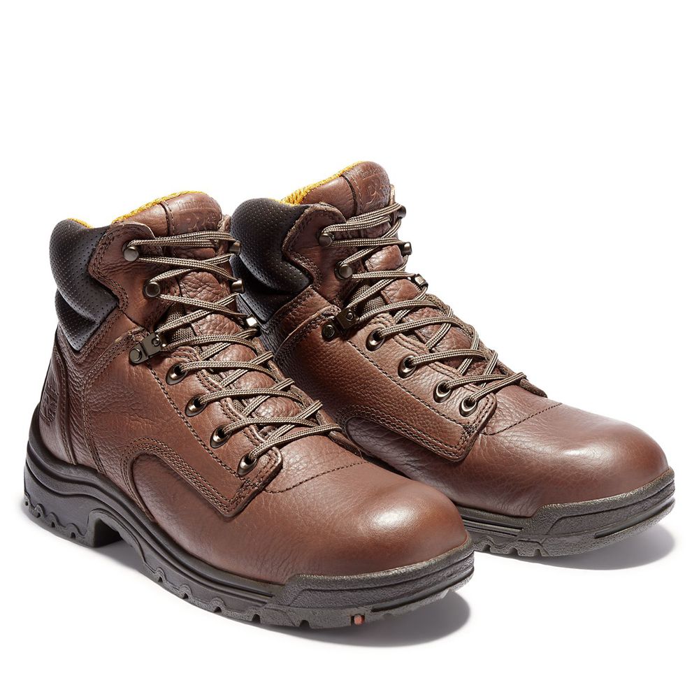 Botas de Trabajo Timberland Hombre Pro® Titan® 6\" Soft Toe Marrones/Negras - Chile QYT-759168